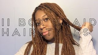 11 Easy Crochet Box Braids Hairstyles [upl. by Roti]