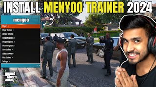 How to Install MENYOO TRAINER in GTA 5  LATEST VERSION 2024  GTA 5 Mods Hindi [upl. by Allicirp634]