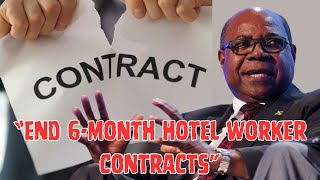 Jamaicans to Tourism Minister quot6Month Hotel Worker Contracts Must Goquot [upl. by Noirad]