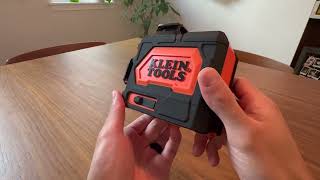 KLEIN TOOLS Self Leveling Laser Review Self leveling and easy to use with great case [upl. by Aitnecserc]