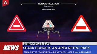 APEX Retro Packs amp Spark Bonus Explained  How to EARN amp When to OPEN  DO NOT OPEN ALL PACKS [upl. by Pimbley]