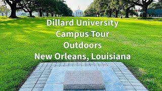 Dillard University HBCU New Orleans Louisiana Outdoor Campus Walking Tour [upl. by Rebmik]