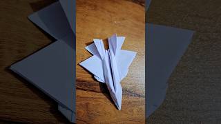 origami Huriacan fighter jet paper plane with 1intake amp afterburners origami fighterjet plane [upl. by Ameh737]