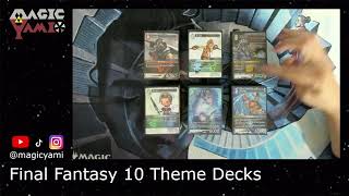 Final Fantasy 10 Theme Decks  Going In Blind [upl. by Aikcin]