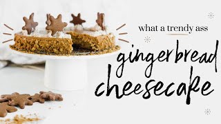 GINGERBREAD CHEESECAKE∙ baking with meghan ∙ BAKEMAS DAY 10 [upl. by Desta395]