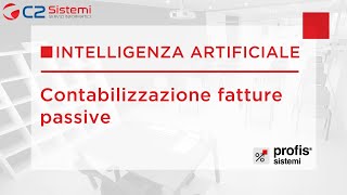 Profis registrazione fatture fornitore con intelligenza artificiale [upl. by Melony110]