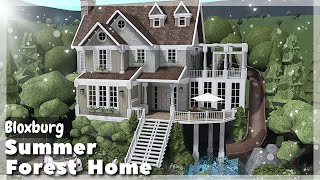 BLOXBURG Summer Forest Home Speedbuild  Roblox House Build [upl. by Benjamin]