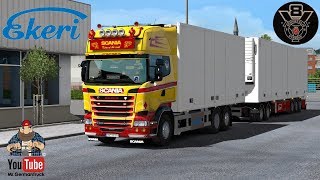 ETS2 v132 Ekeri Tandem Trailers ADDON 24 Variants Trailers [upl. by Nelad]