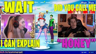 Sommerset Called Saevid HONEY And Cant Stop Laughing While Playing With Him Fortnite Chapter 3 [upl. by Skippie]