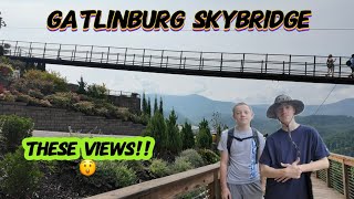 Gatlinburg SKYBRIDGE at the SKYPARK smokymountains [upl. by Prebo]