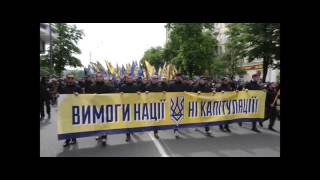 Azov Battalion protests against Donbas elections Volodymyr PetrovPavlo Podufalov [upl. by Niuqauj]