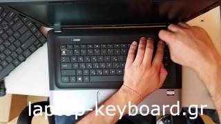 HP G6 CQ58 655 2000 keyboard replacement  Αλλαγή πληκτρολογίου σε HP 655 [upl. by Nixon997]