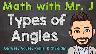 Types of Angles  Obtuse Acute Right amp Straight Angles [upl. by Annaigroeg]