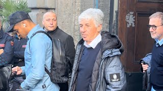 Atalanta lascia hotel insulti per Gasperini che reagisce così [upl. by Akirdna415]