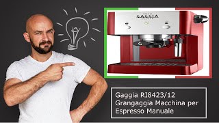 🇮🇹 Gaggia RI842312 Grangaggia Macchina per Espresso Manuale – Descrizione e offerta [upl. by Ardisi]