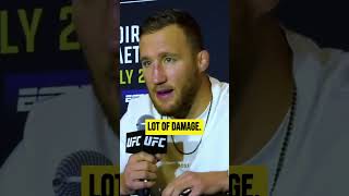 Justin Gaethje was LOCKED IN against Dustin Poirier at UFC 291 MMA UFC [upl. by Noseyt]