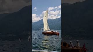 Barca a Vela in legno 3 ore Di Ascona Lago Maggiore Switzerland Ticino [upl. by Eloise68]