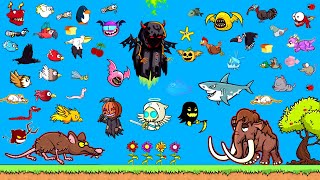 All Animals Evolution in EvoWorldio FlyOrDieio New [upl. by Aihsoj193]