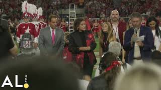 Watch as Saban Field is officially dedicated 🐘 👑 RollTide [upl. by Nerrak]