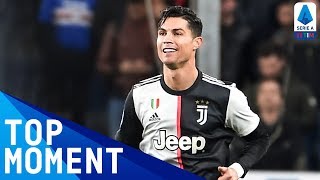 Ronaldo Scores Insane Goal With Giant Leap  Sampdoria 12 Juventus  Top Moment  Serie A TIM [upl. by Candace]