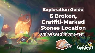 6 Broken GraffitiMarked Stones Location  Natlan  Genshin Impact [upl. by Karie233]