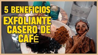 Exfoliante Casero de Café ☕ 5 BENEFICIOS para una PIEL PERFECTA DE DURAZNO 🍑 [upl. by Ricca]