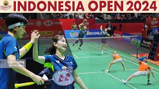 KimJeong KOR vs TabelingPiek NED  Indonesia Open 2024 Badminton [upl. by Aivlis]