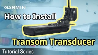 Tutorial – How to Install a Garmin Transom Transducer [upl. by Lenor]