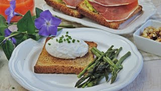 Idea per una Colazione Salata UOVA in CAMICIA su Crostone di Pane  La Cucina di Lena [upl. by Odlanier]