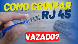 Já Montou Cabo de Rede Usando um RJ45 Vazado [upl. by Ahsehyt382]