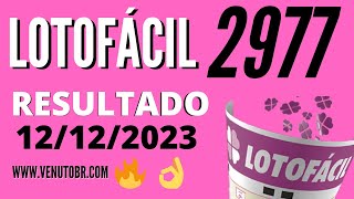 🍀 Resultado Lotofácil 2977 [upl. by Okire]