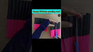 DIY Happy Birthday greeting card art diy subscribe crafts viralvideo 5MinuteCraftsYouTube [upl. by Sral]