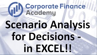 Scenario Analysis in Excel Scenario Analysis DECISION MAKING [upl. by Ytsrik]