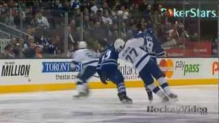 Joffrey Lupul hit to the head on Victor Hedman  Mar 20 2013 [upl. by Vorster]