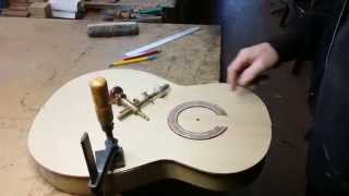 Installing amp Sticking Rosette  Howell Guitars [upl. by Kcirddahc716]