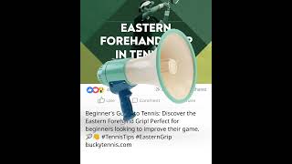 Eastern Forehand Tennis Grip Explained [upl. by Simonsen]