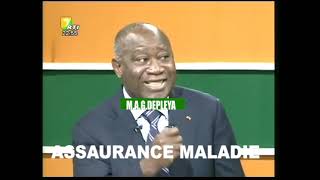 LASSURANCE MALADIE SELON GBAGBO  5 DU SALAIRE DES FONCTIONNAIRE 20 000 POUR LES CHÔMEURS [upl. by Libbie]