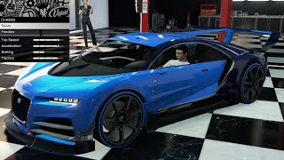 GTA 5  Past DLC Vehicle Customization  Truffade Nero Custom Bugatti Vision GT [upl. by Aelam]