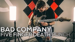 Five Finger Death Punch  Bad Company  Cole Rolland Guitar Cover [upl. by Morley]