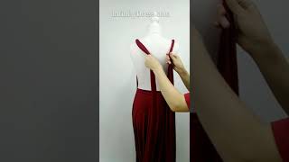 Tutorials to wear Infinity Dress in 100 ways—3 classic infinity dress styles [upl. by Charissa]