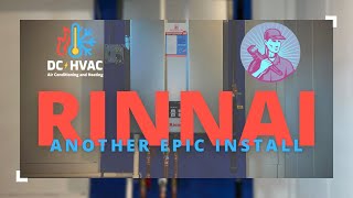 Installation Guide How To Install Rinnai Tankless Water Heater High Efficiency Wall Mounted Unit [upl. by Hindu]