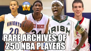 250 NBA PLAYERS HIGH SCHOOL HIGHLIGHTS [upl. by Attenra]