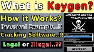 What is Keygen How It Works Practical Example  Cracking Software  Software Registration [upl. by Adnilra978]