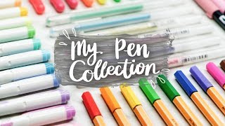 MY PEN COLLECTION w Swatches  Bullet Journal Calligraphy amp Drawing Supplies [upl. by Reade]