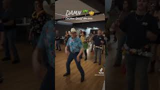 Damn  danse débutante 🤠 linedance dance countrymusic [upl. by Halyhs774]