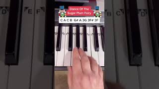 Dance of the Sugar Plum Fairy Easy Piano Tutorial with Letter Notes shorts piano [upl. by Hilario]