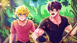 I got trapped on a deserted island with my idol  Boys Love story Anime BL Anime [upl. by Aierbma]