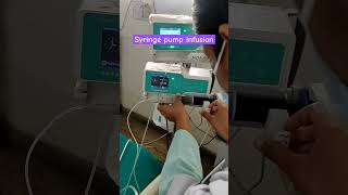 syringe pump infusion intensive care unitICU ward shortsvideo youtubeshorts trend viral [upl. by Carolle]