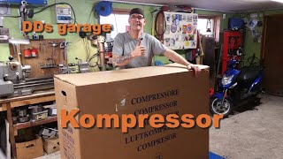 Ny kompressor 55hk 200 L 400v Till DDs garage [upl. by Octave]