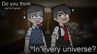 Do you think were friends in every universe  Gacha Life 2  BatIM AU  Joey Drew Nathan Arch [upl. by Valora]